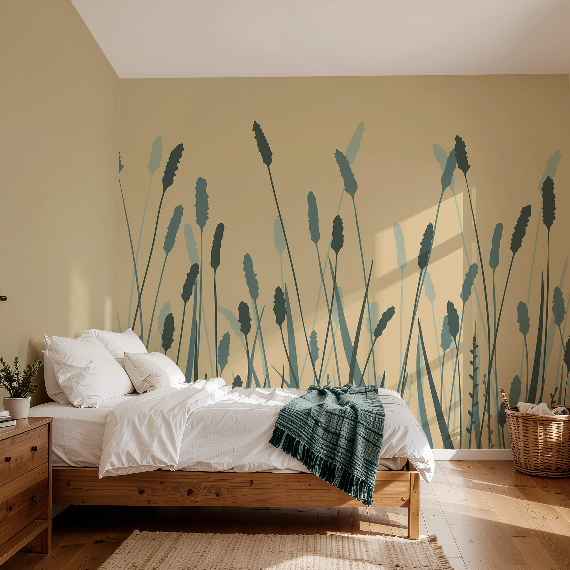 Jemné zelené vlny se ladně pohupují