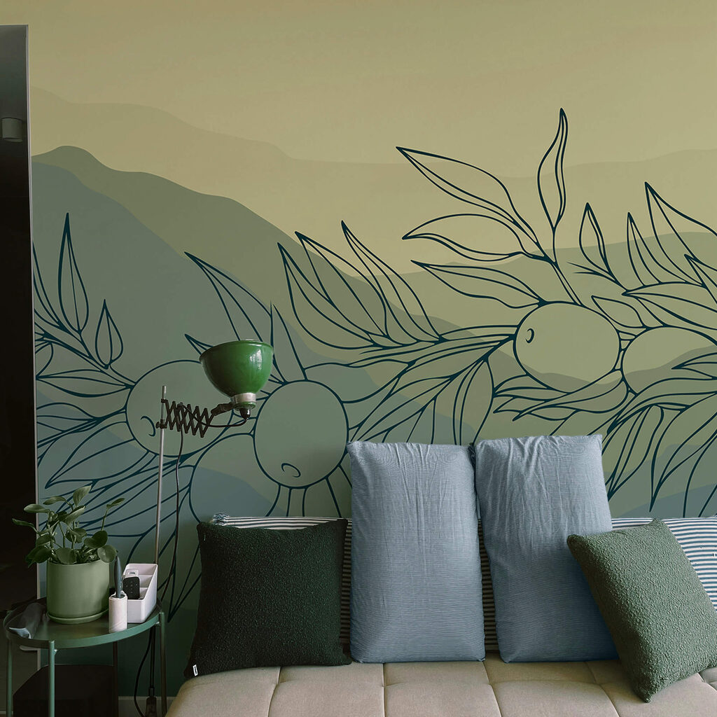 Kresba větve s plody