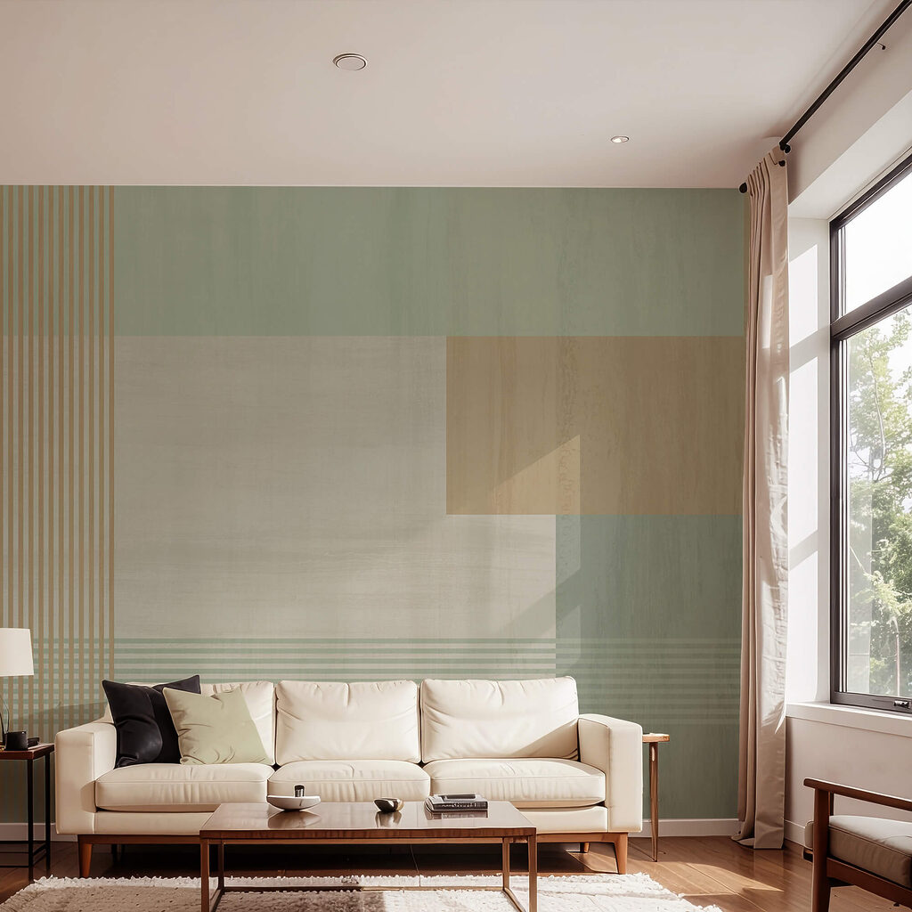 Abstraktní tvary a jemné barvy se prolínají