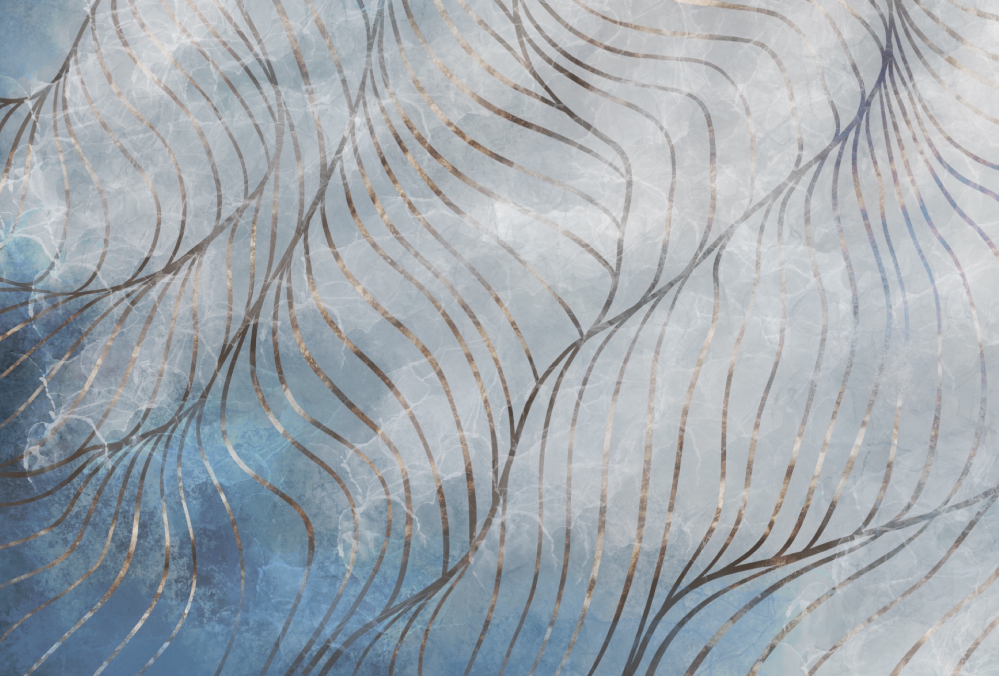 Elegant curves in cool colors Elegant curves in cool colors