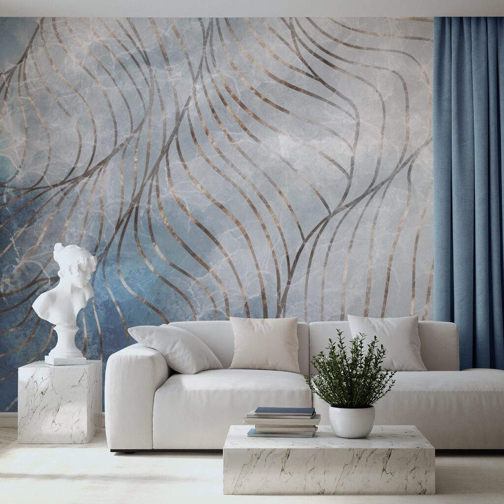 Elegantní křivky v chladných barvách Elegantní křivky v chladných barvách