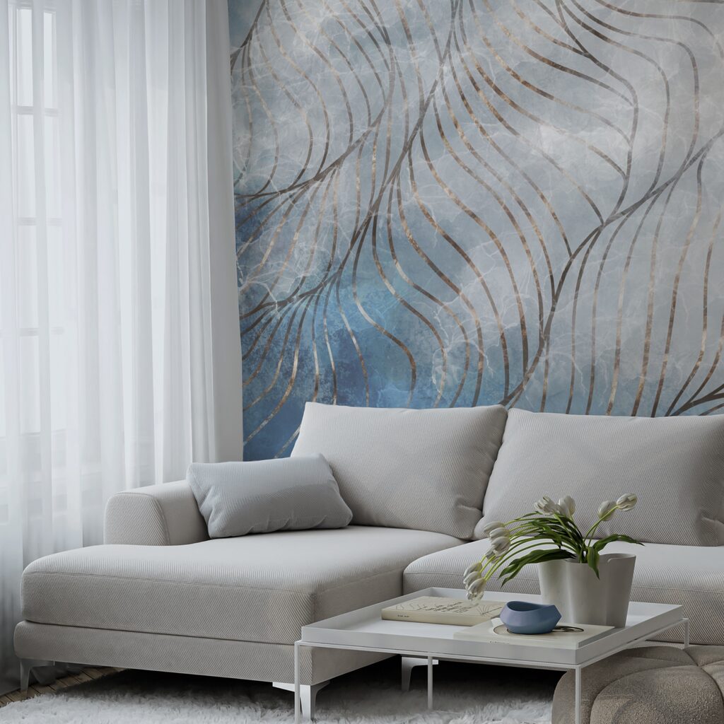 Elegantní křivky v chladných barvách Elegantní křivky v chladných barvách