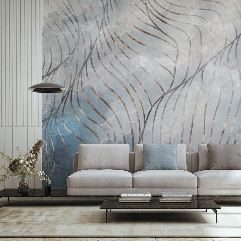 Elegantní křivky v chladných barvách Elegantní křivky v chladných barvách