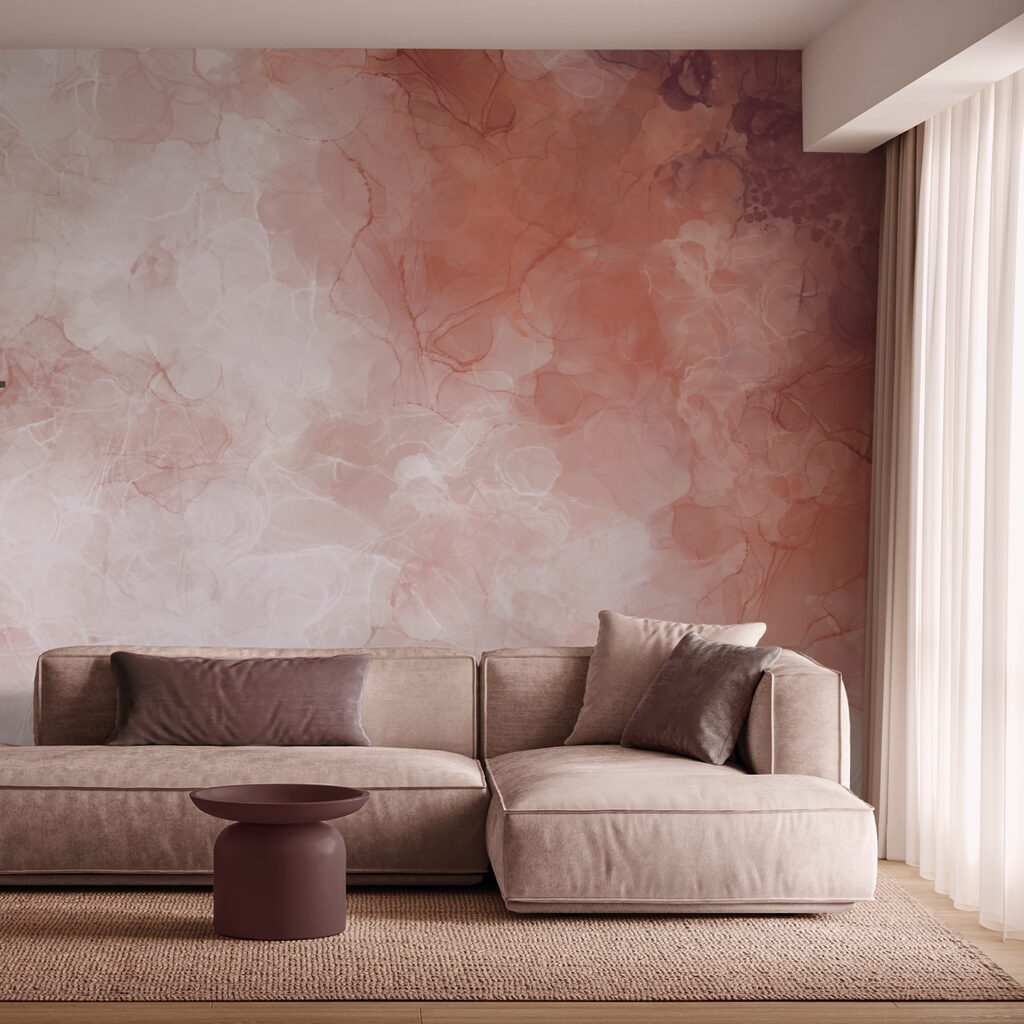 Měkké odstíny se prolínají v jemných vlnách