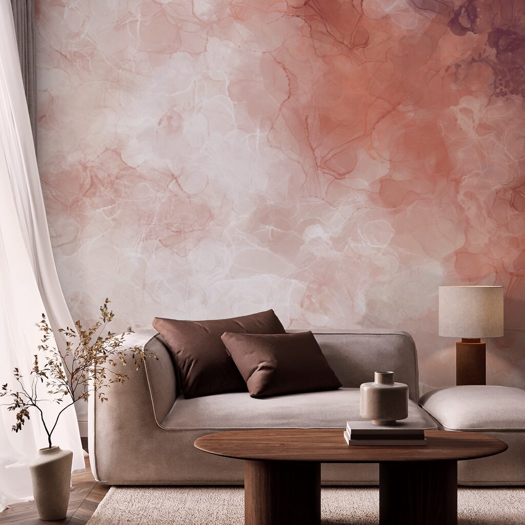 Měkké odstíny se prolínají v jemných vlnách