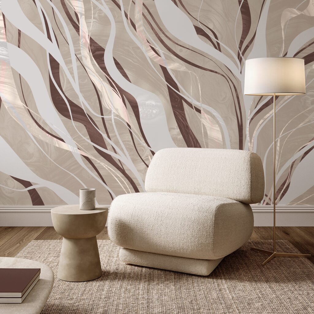 Hnědé a bílé víry