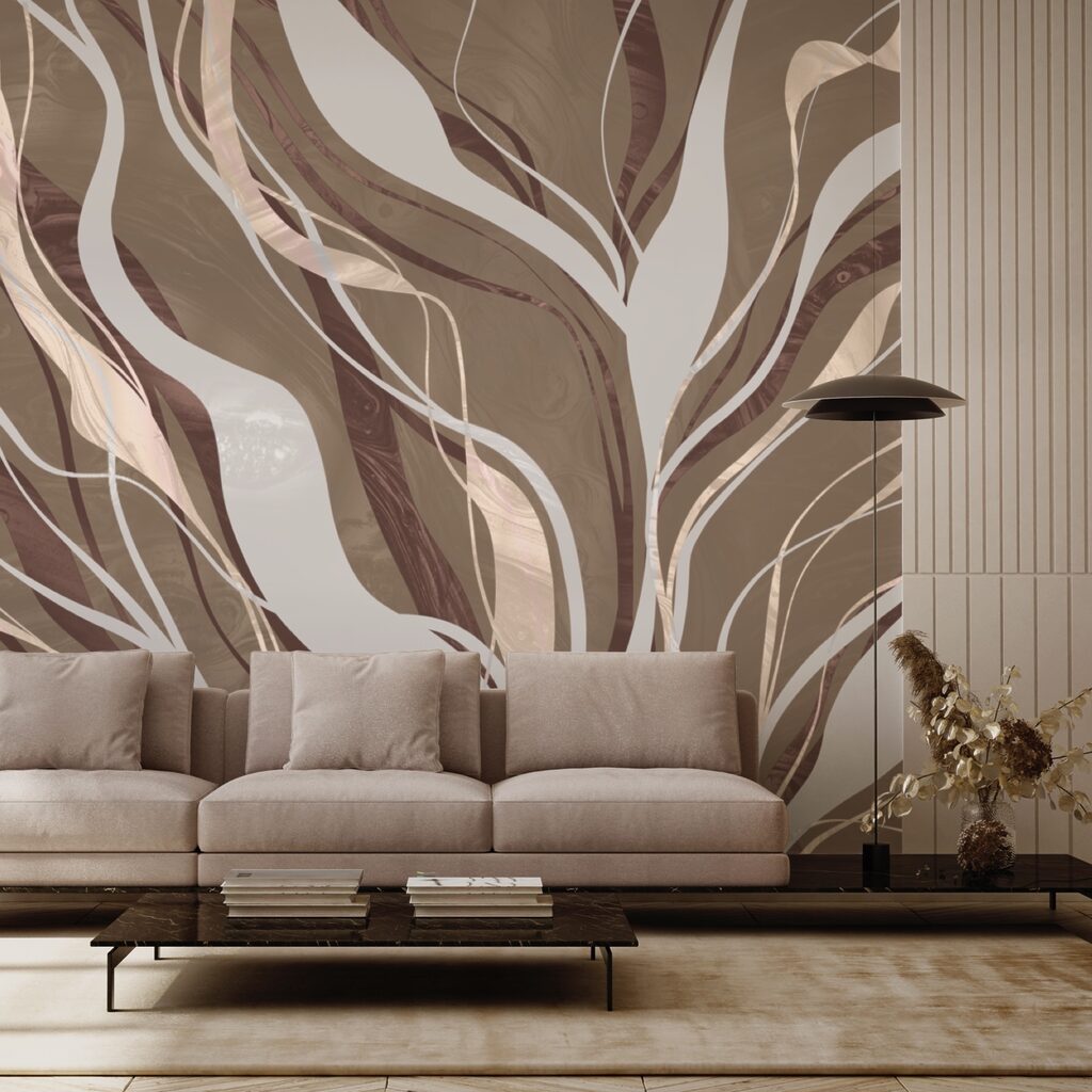 Hnědé a bílé víry