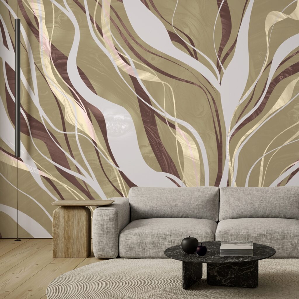 Hnědé a bílé víry