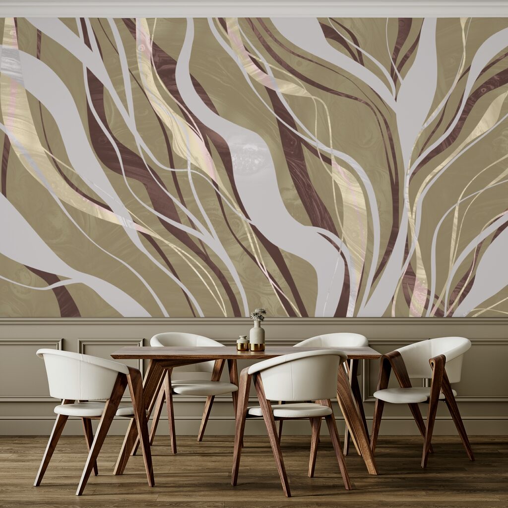 Hnědé a bílé víry