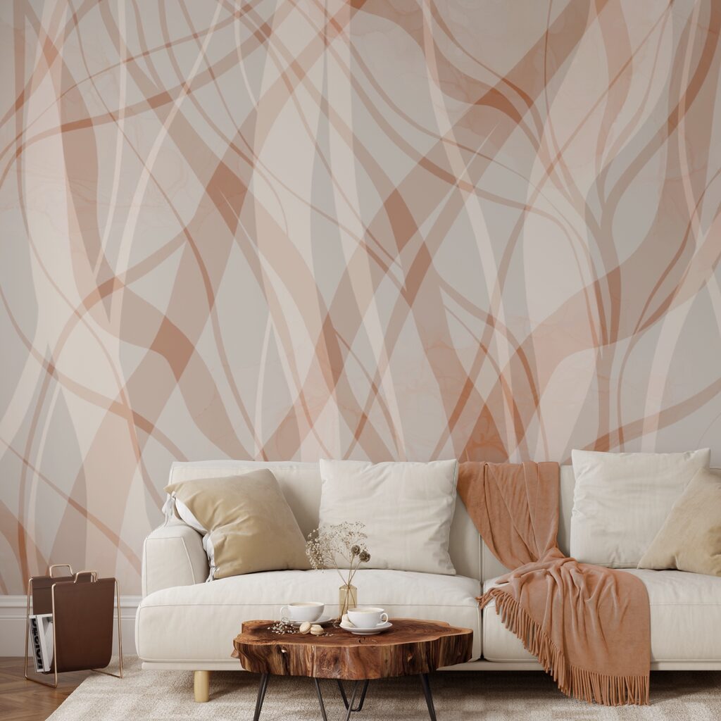 Plynulé linie v jemných odstínech