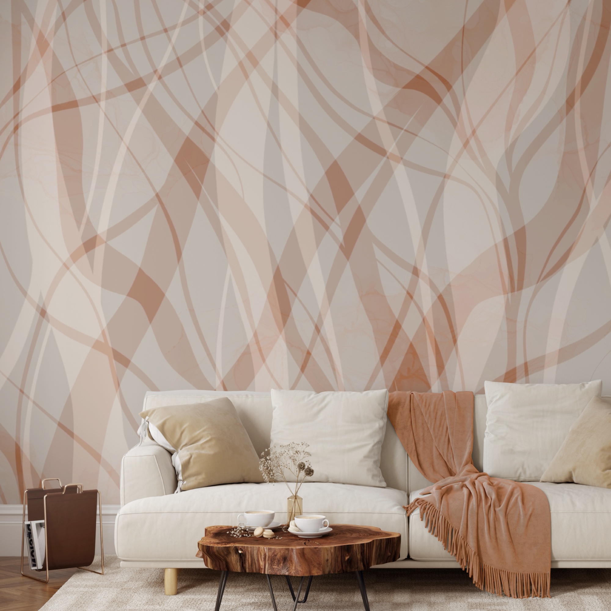 Plynulé linie v jemných odstínech