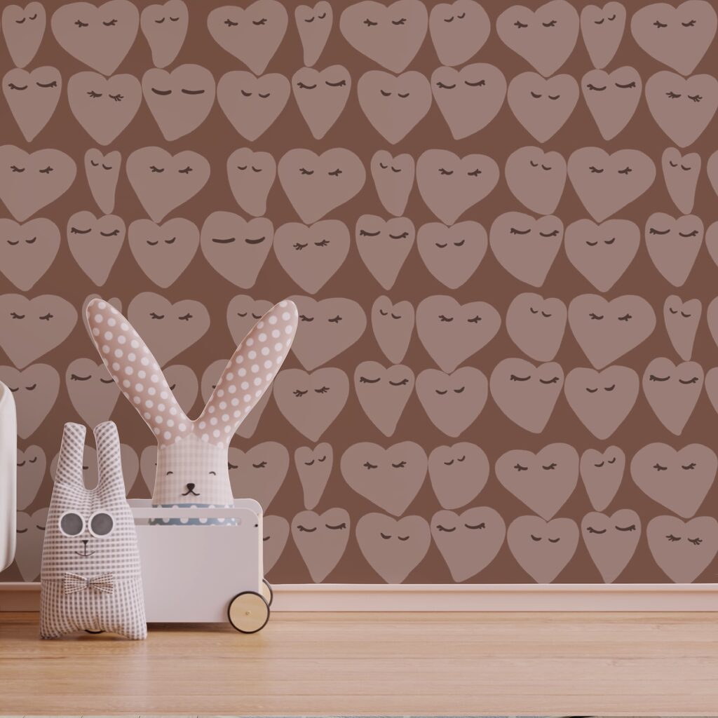 Vzory srdce šířící všude radost