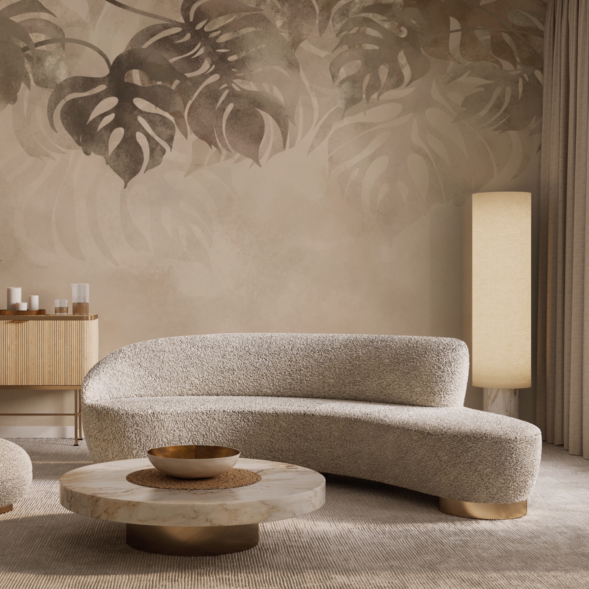 Elegantní zeleň na měkkém pozadí