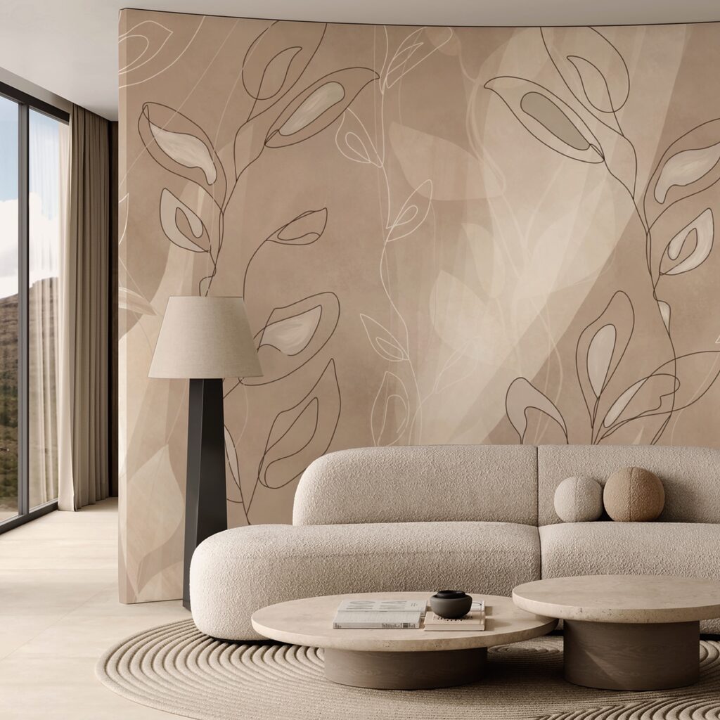 Měkké linie na jemném pozadí