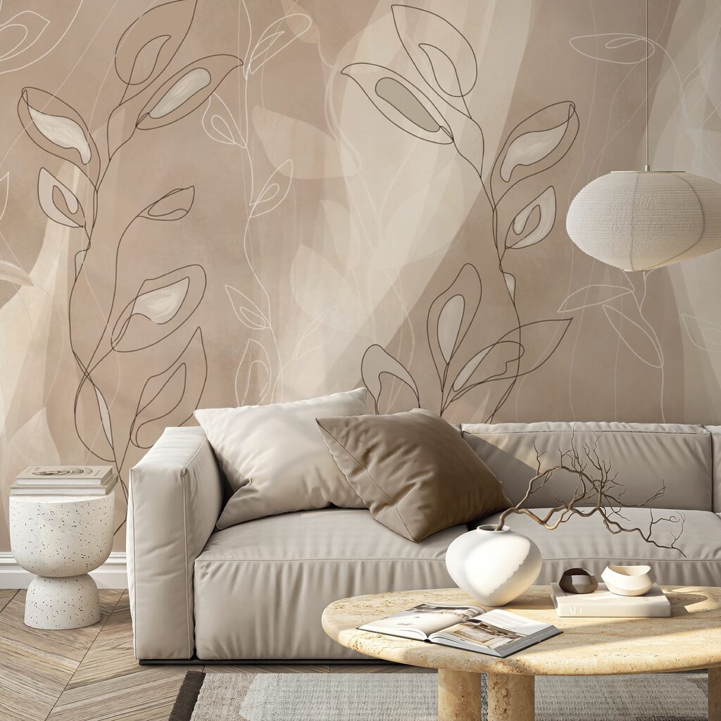 Měkké linie na jemném pozadí