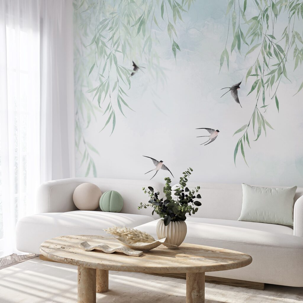 Ptáci létající na obloze