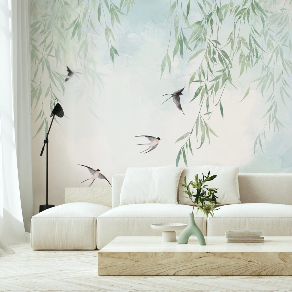 Ptáci létající na obloze