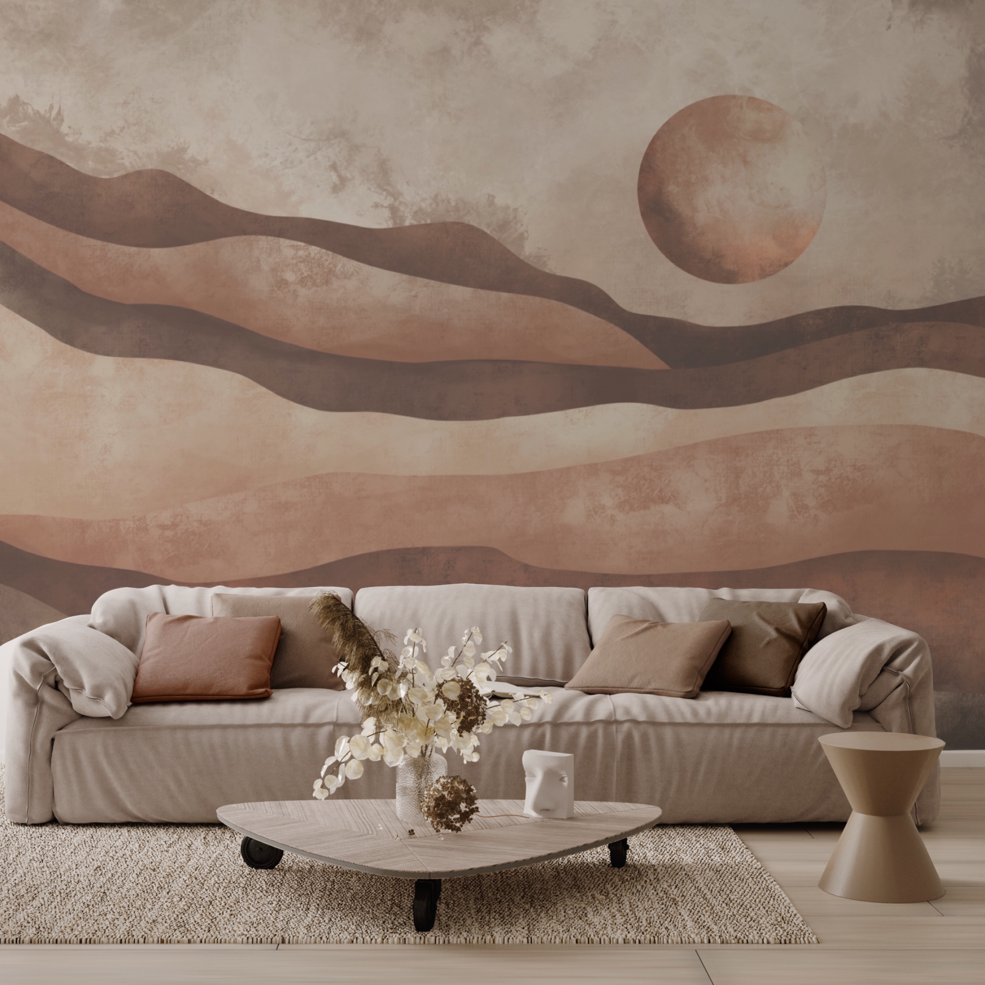 Malba pouštní krajiny