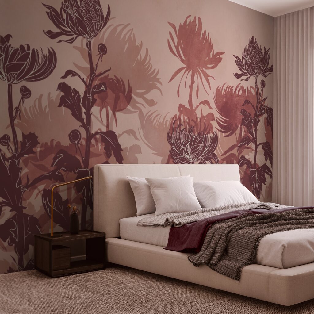 Kresba květin a listů