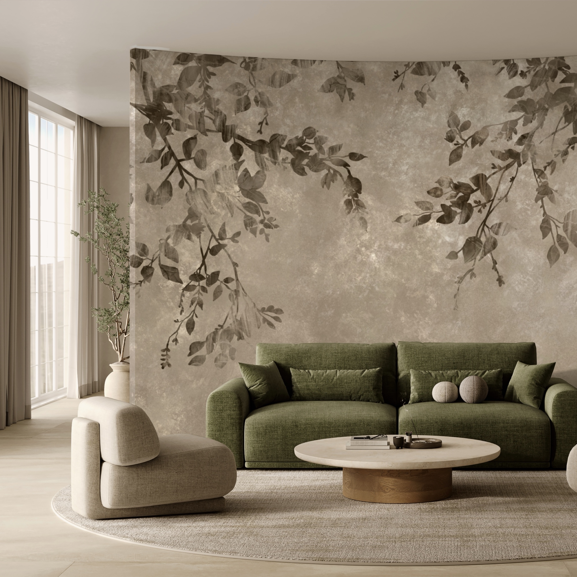 Větve stromů s listy Větve stromů s listy