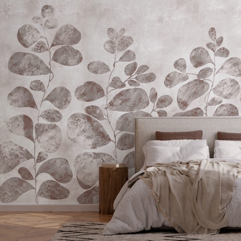 Měkké listy na tlumeném pozadí