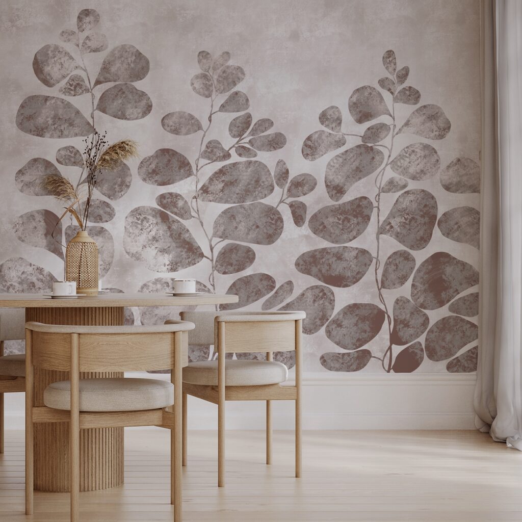 Měkké listy na tlumeném pozadí