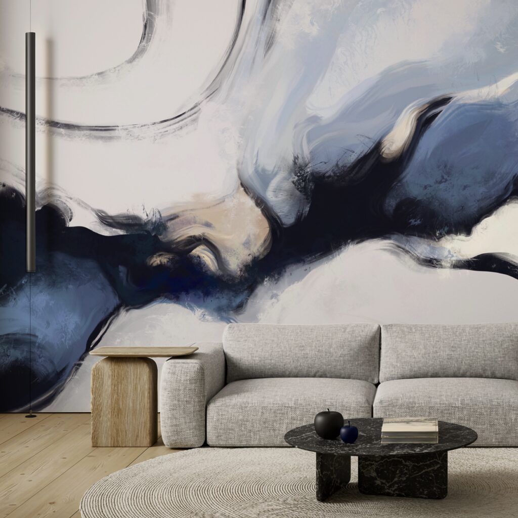 Abstraktní vlny v jemných tónech