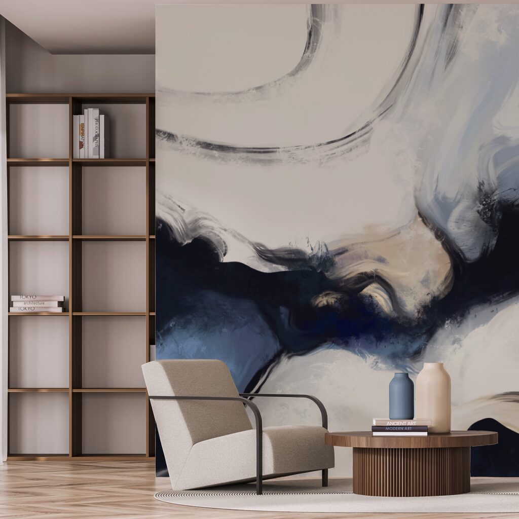 Abstraktní vlny v jemných tónech