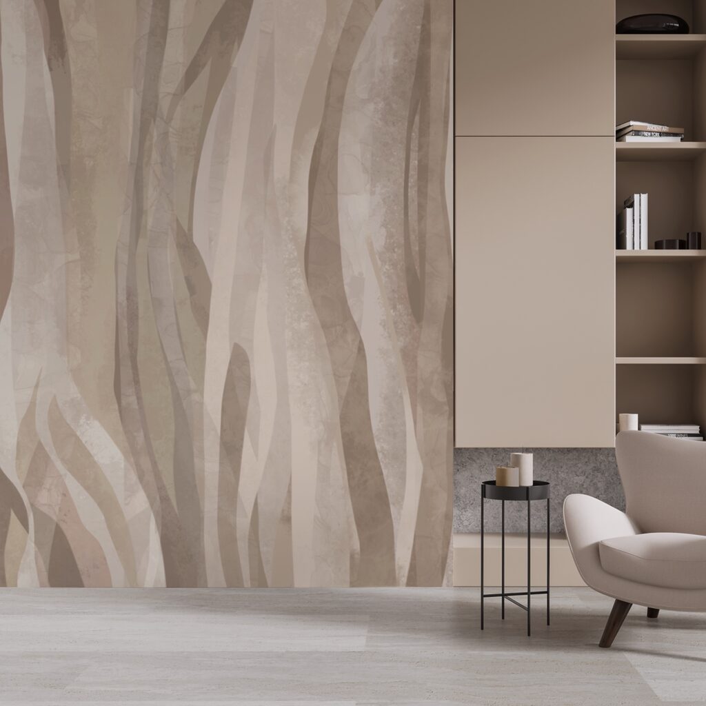 Abstraktní přírodní vzory v jemných odstínech