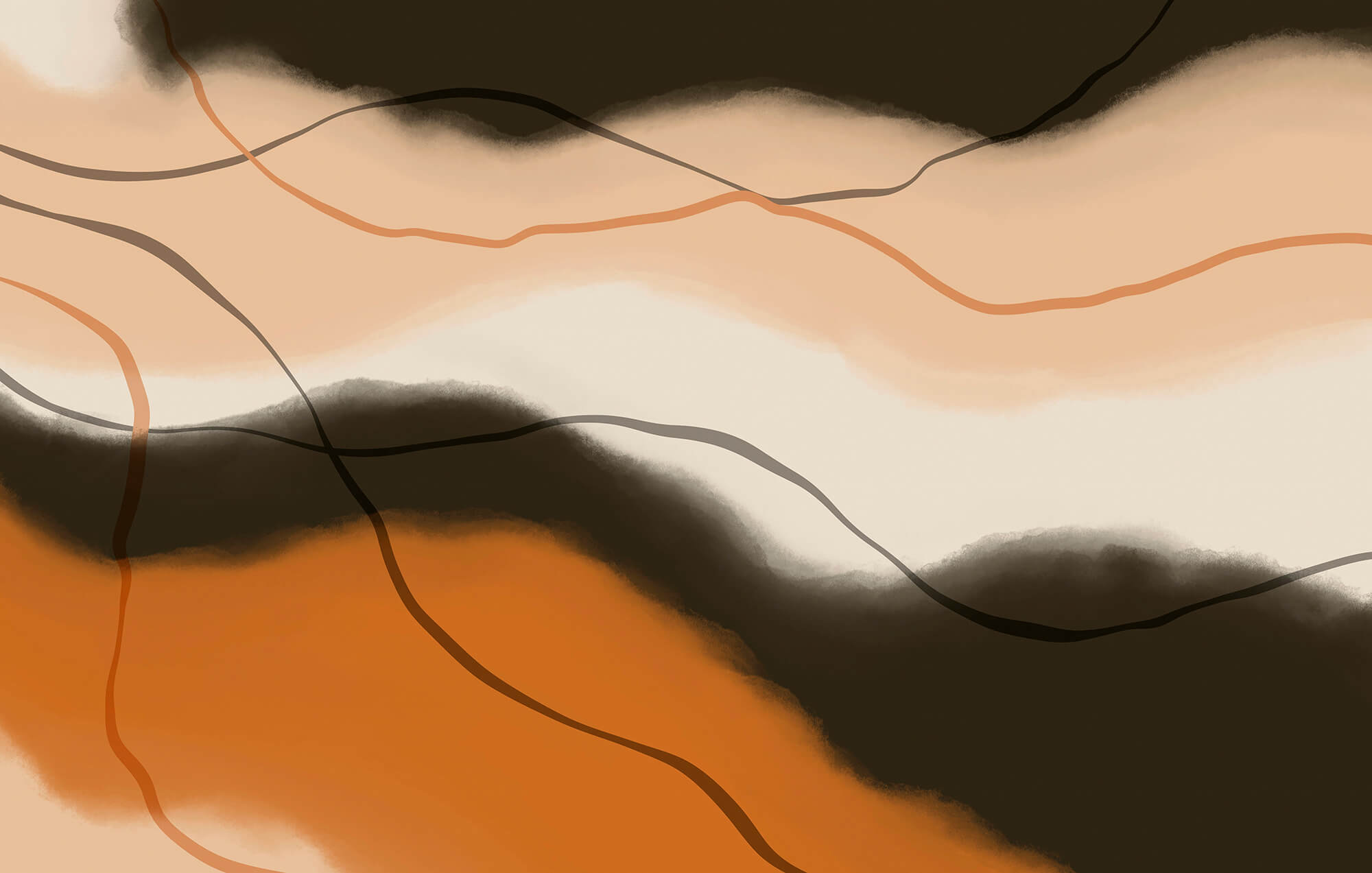 Soft hues in flowing harmony Soft hues in flowing harmony