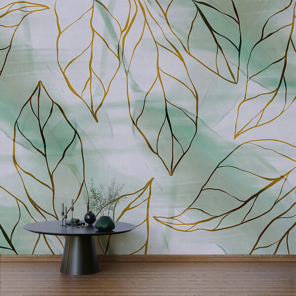 Vzor listů na látce