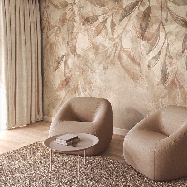 Jemné listy v měkkých tónech