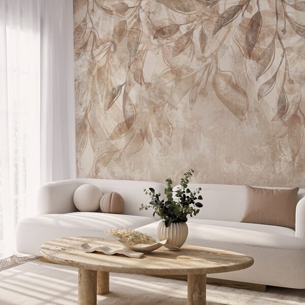 Jemné listy v měkkých tónech