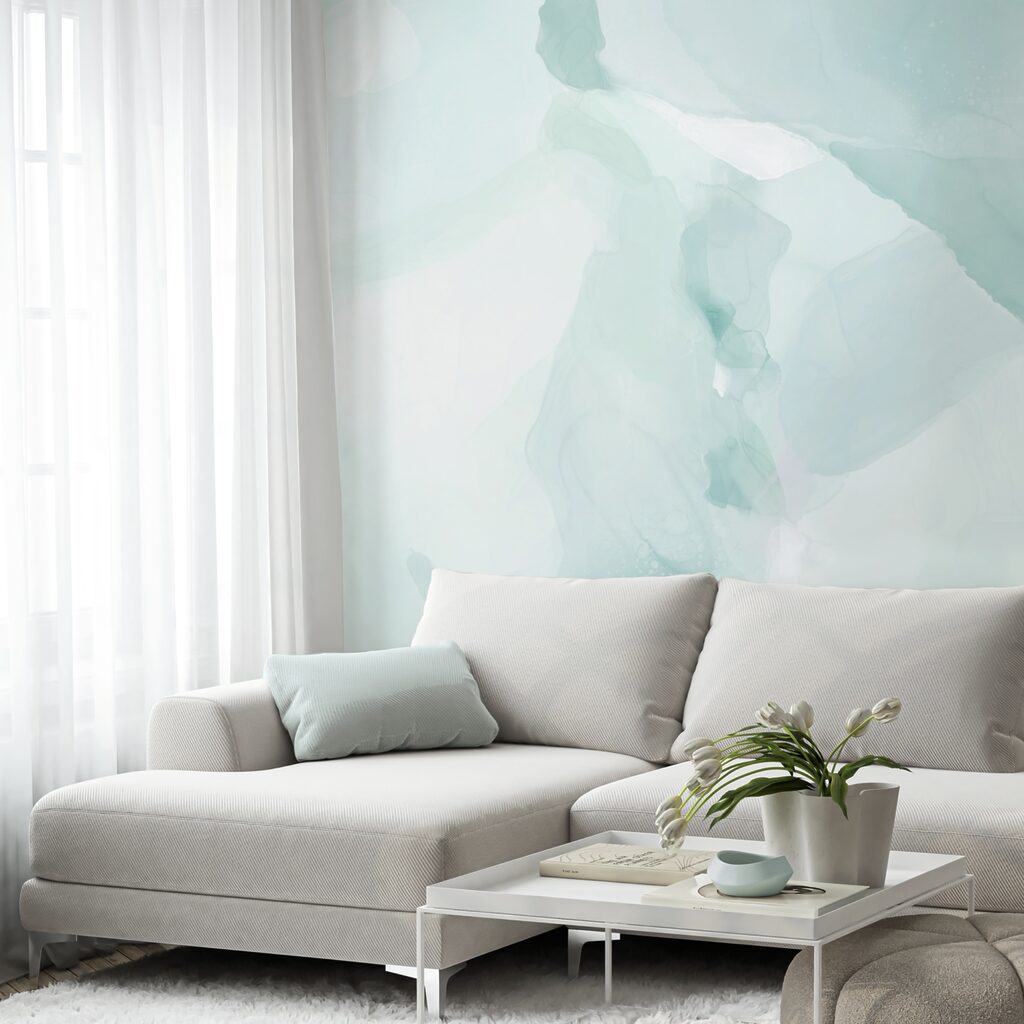 Měkké odstíny se prolínají v jemných vlnách