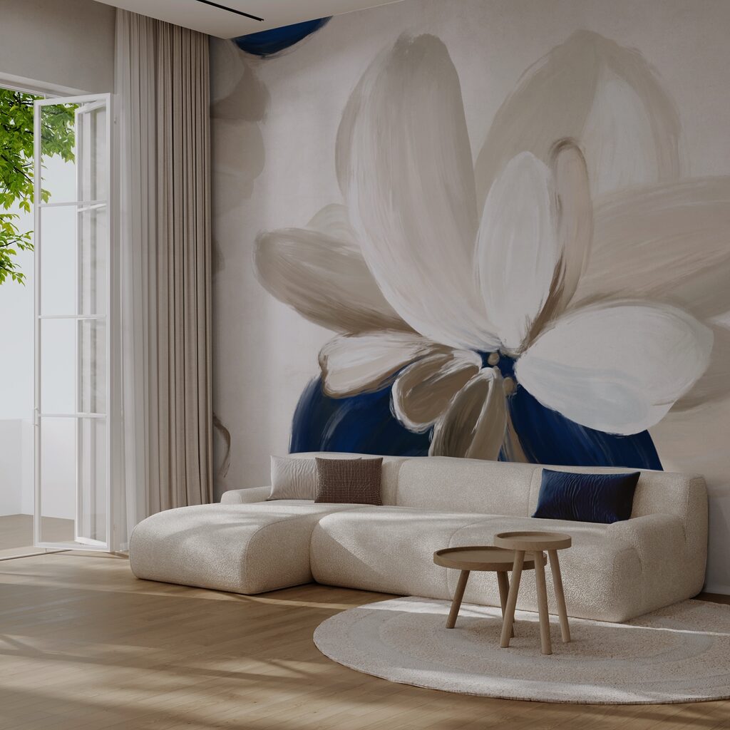 Jemné okvětní lístky v zemitých tónech