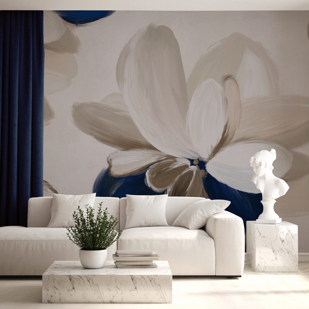 Jemné okvětní lístky v zemitých tónech