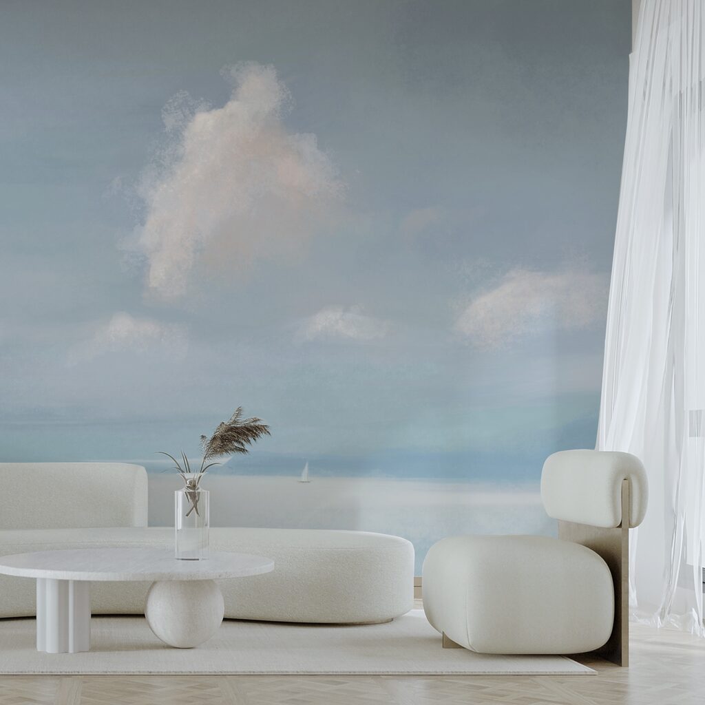 Plachetnice uprostřed vodní plochy