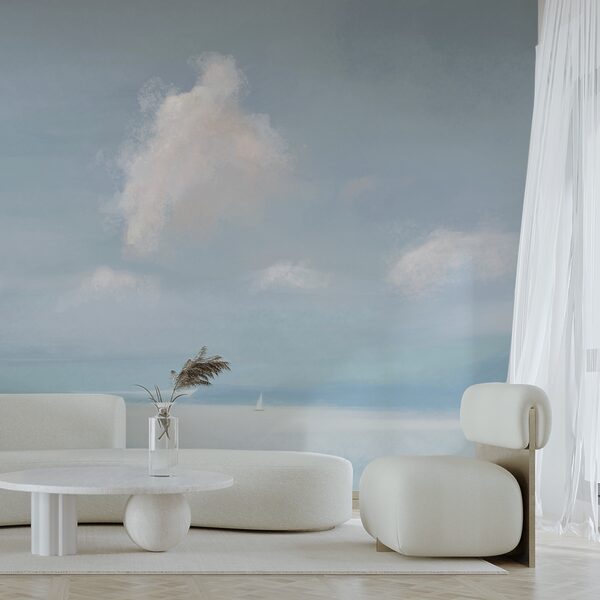 Plachetnice uprostřed vodní plochy