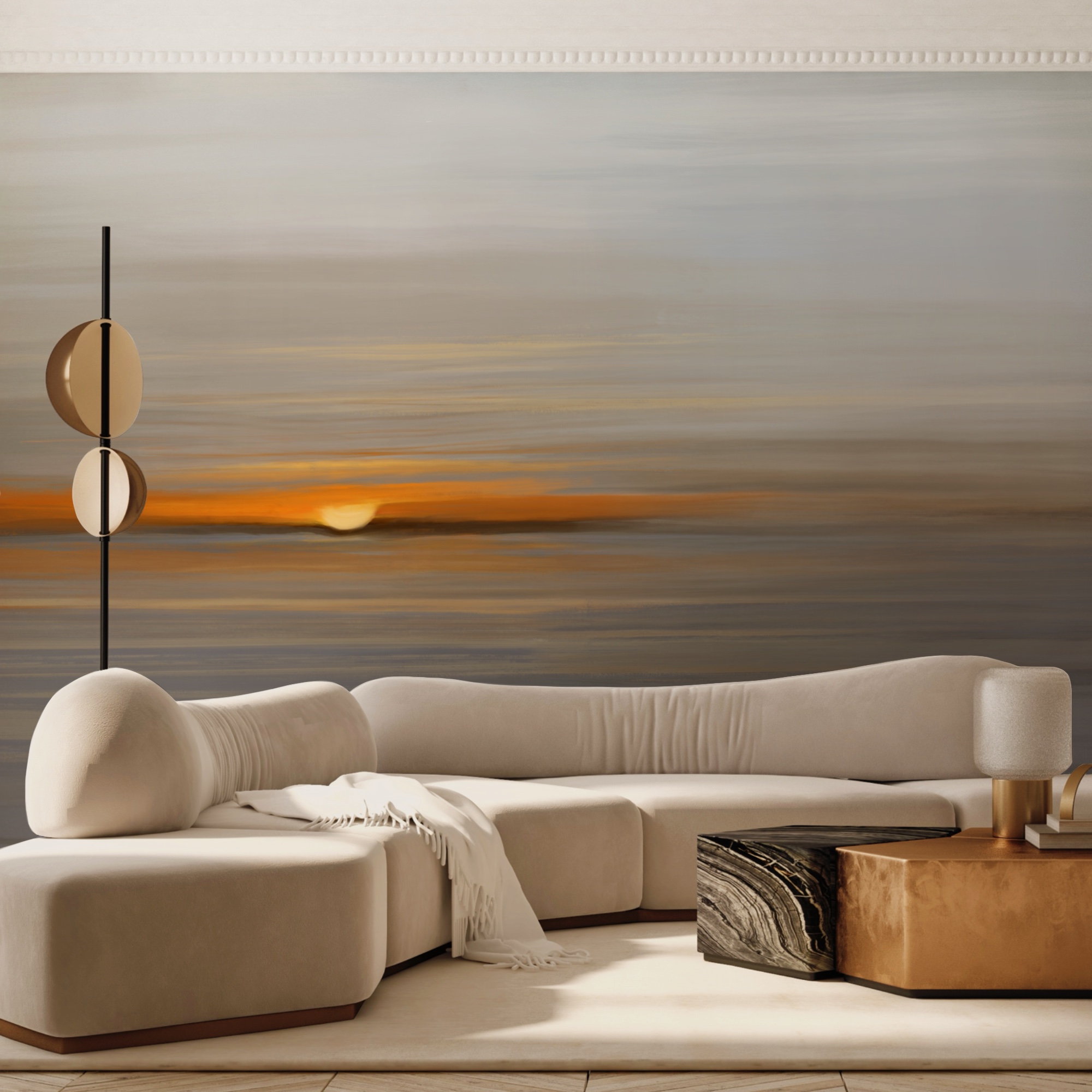 Západ slunce nad vodou