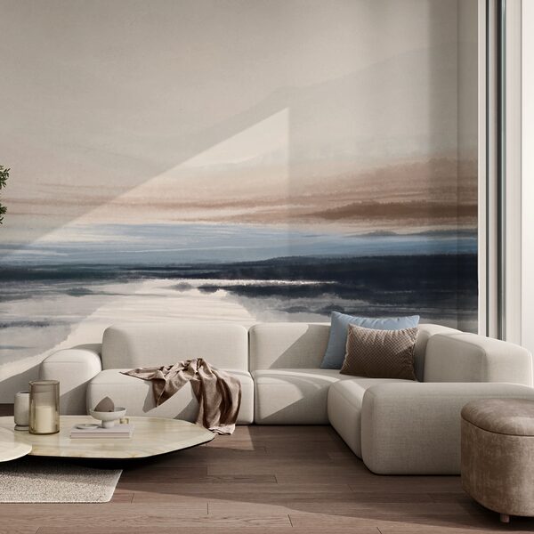 Akvarelová malba jezera Akvarelová malba jezera