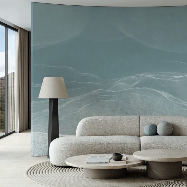 Jemné vlny v tlumených tónech