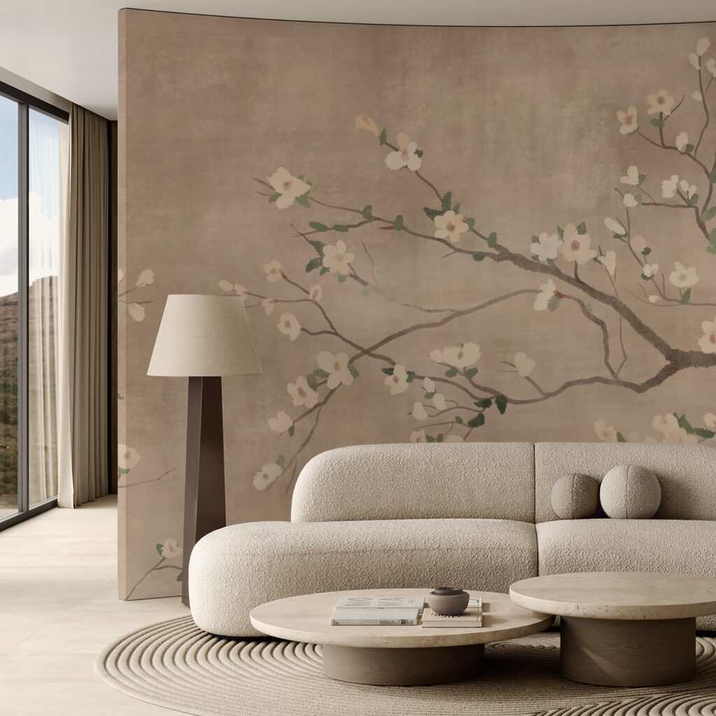 Větev stromu s bílými květy