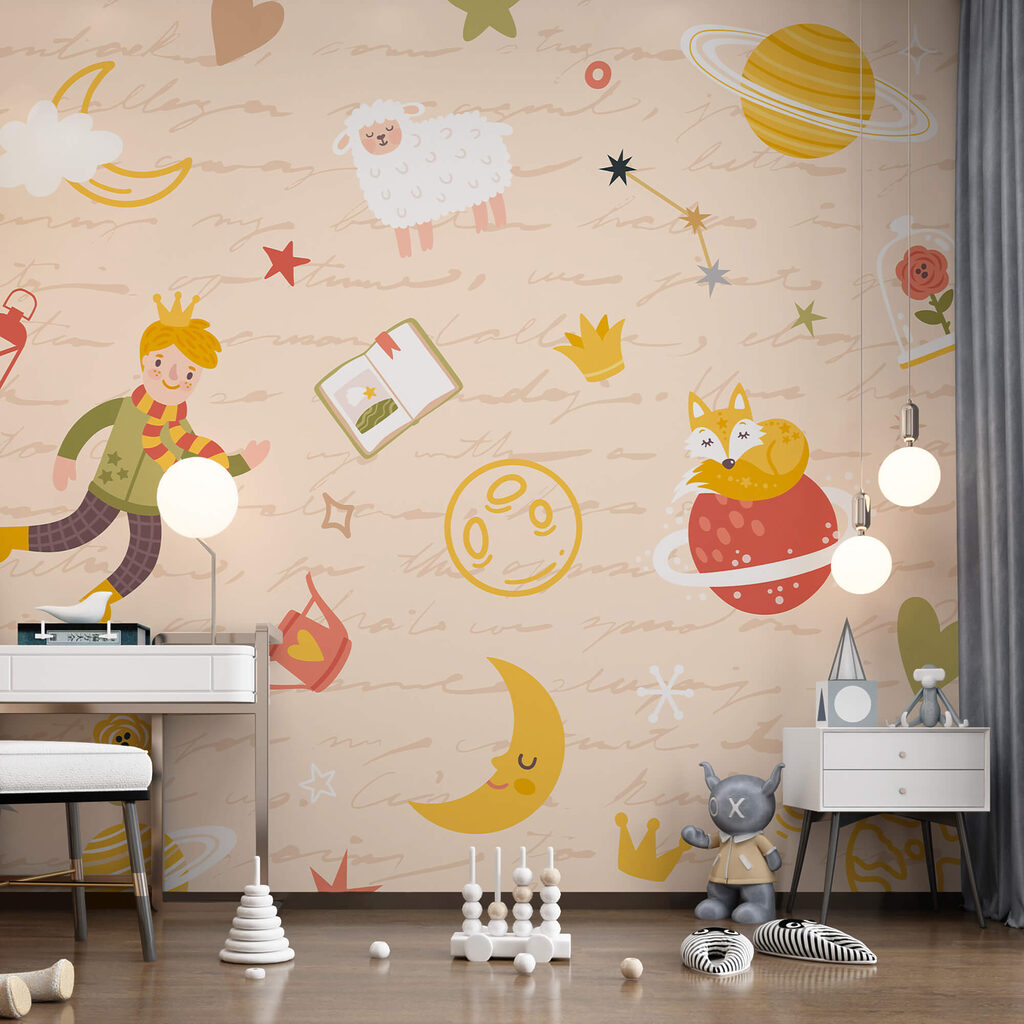 Vzor kreslených postaviček