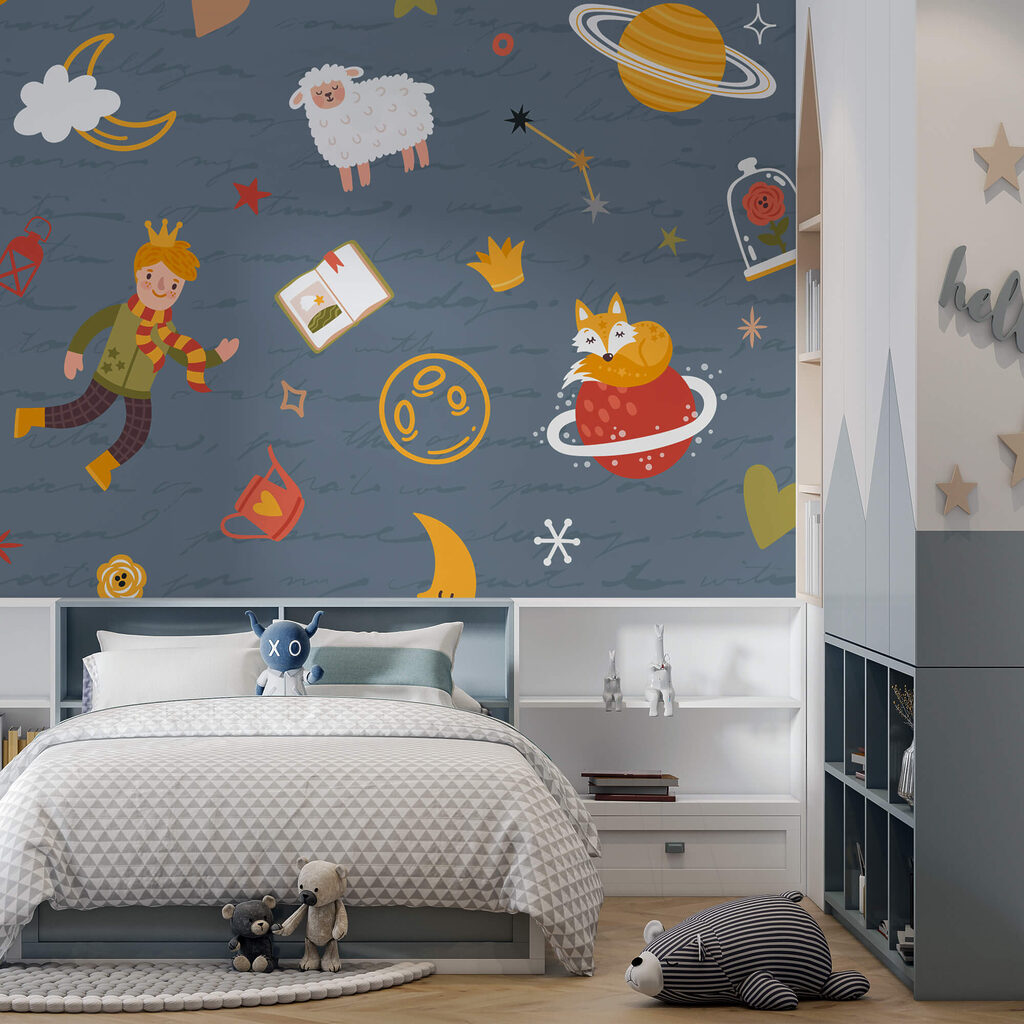 Vzor kreslených postaviček