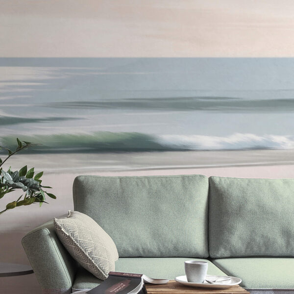 Pláž s vlnami a pískem Pláž s vlnami a pískem