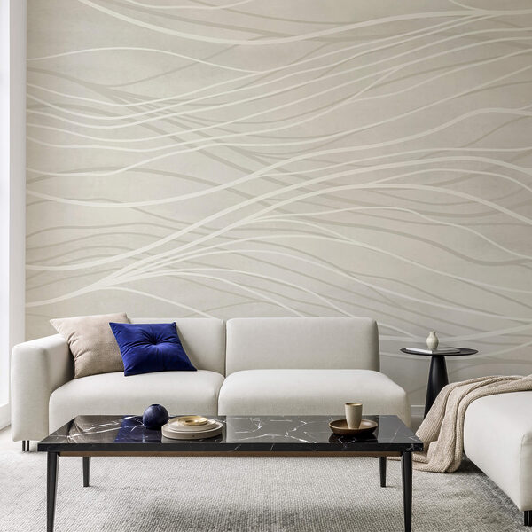 Bílé čáry na bílém povrchu