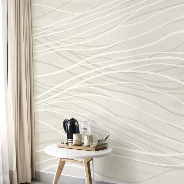 Bílé čáry na bílém povrchu