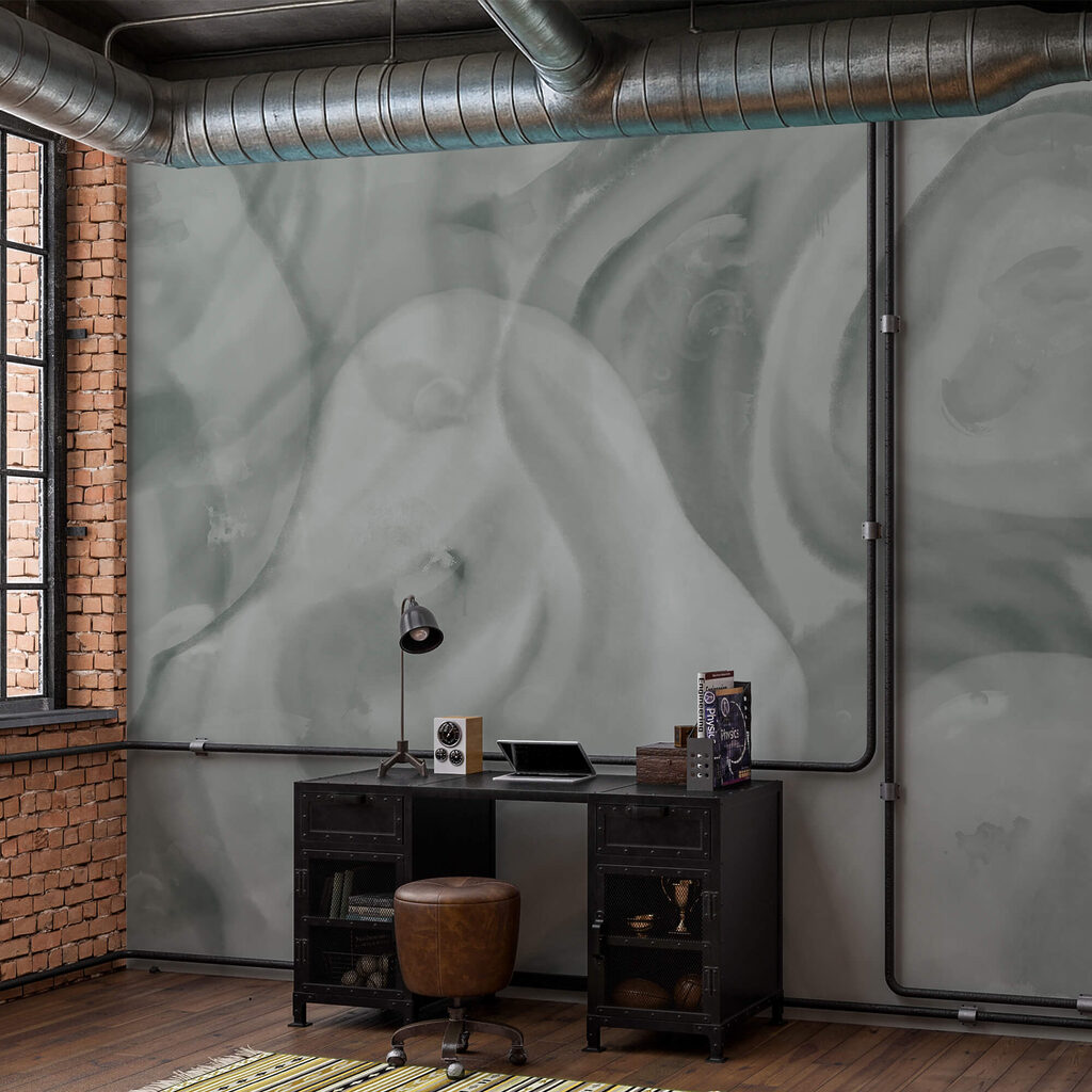 Měkké, vířící tvary v jemných tónech Měkké, vířící tvary v jemných tónech