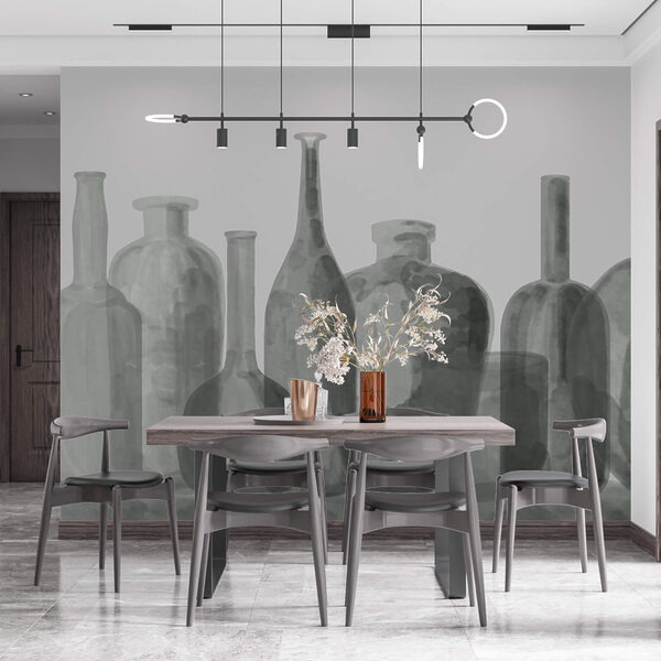 Skupina skleněných lahví