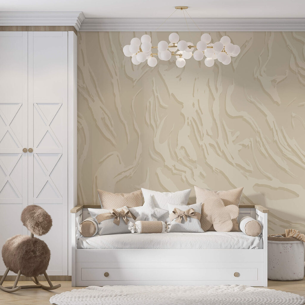 Bílý povrch s čarami